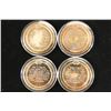 Image 2 : 4 ASSORTED 1 3/4" SOLID BRONZE PROOF MEDALS