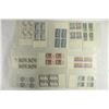 Image 1 : 11 USPS FIVE CENT POSTAGE PLATE BLOCKS MINT UNUSED