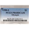 Image 3 : 1988-S OLYMPIC SILVER DOLLAR PCGS PR68 DCAM