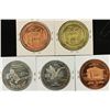 Image 2 : 5 ASSORTED CANADA TRADE DOLLARS BRILLIANT UNC