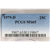 Image 3 : 1979-D WASHINGTON QUARTER PCGS MS65