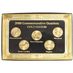 2000 COMMEMORATIVE QUARTERS GOLD EDITION