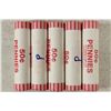 Image 1 : 5-50 CENT ROLLS OF 2010-P SHIELD CENTS BU