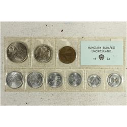 1973 HUNGARY BUDAPEST UNC COIN SET