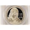 Image 1 : 2006-P FRANKLIN "FOUNDING FATHER" SILVER DOLLAR