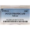 Image 3 : 1999-S SILVER ROOSEVELT DIME PCGS PR69 DCAM