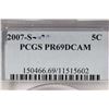 Image 3 : 2007-S JEFFERSON NICKEL PCGS PR69 DCAM