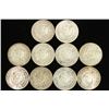 Image 1 : 10 ASSORTED MEXICO 1959-1967 .100 SILVER PESOS