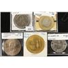 Image 1 : 5 ASSORTED CANADA TRADE DOLLARS BRILLIANT UNC