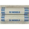 Image 1 : 2-$2 ROLLS OF 2010-D JEFFERSON NICKELS BU