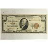 Image 1 : 1929 $10 NATIONAL CURRENCY CHICAGO BROWN SEAL