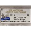Image 3 : 2016 AMERICAN SILVER EAGLE PCGS MS70 30TH