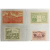 Image 1 : 4 ASSORTED GERMAN NOTGELDS 2-10 & 2-20 HELLERS