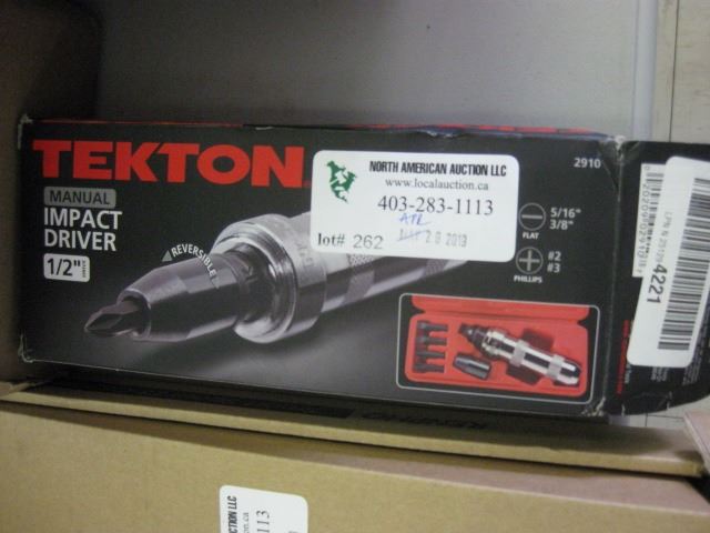 TEKTON - MANUAL IMPACT DRIVER - North American Auction LLC