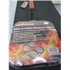 Image 1 : New BBQ / Camping Hamburger Basket / Holds 4 Burgers / locks securely