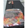 Image 1 : New BBQ / Camping Hamburger Basket / Holds 4 Burgers / locks securely