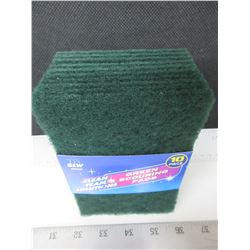 New 10 piece Green Scouring Pads / Great for Grill Cleaning