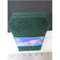 New 10 piece Green Scouring Pads / Great for Grill Cleaning