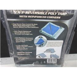 New 5 x 7ft Poly TARP / perfect for small loads/ firewood and more