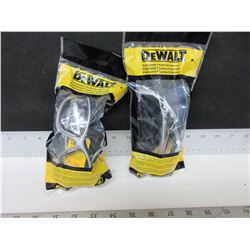 2 New DeWalt Safety Glasses / Clear lense Model # DPG95c