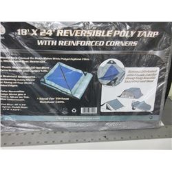 New 18ft x 24ft Poly TARP / perfect for large area's /  fresh Concrete covering