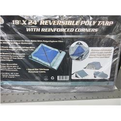 New 18ft x 24ft Poly TARP / perfect for large area's / New Concrete covering