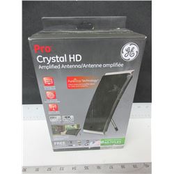 New GE Pro Crystal HD Amplified Antenna / get free local TV / 4k Ultra HD