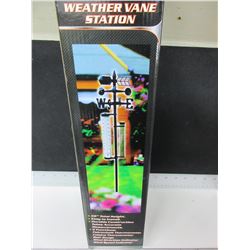New Weather Vane Station / 5 functions / rain gauge , thermometer / more
