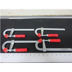 New Set of 4 BESSY 2" X 6" Clamps / LMU 2 . 006