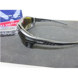 New Uvex S2601XP Safety Glasses black frame Espresso lense /35.99tags