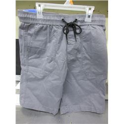 New casual Jogger Shorts size 32 waist with drawstring / grey