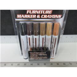 New 12 piece Furniture Marker & Crayons / touch up markers