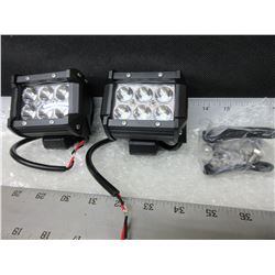 New set of 2 LED  Off Road  Lights 6 LED's / 1800LM / 50,000 HRS