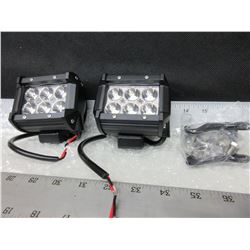 New set of 2 LED  Off Road  Lights 6 LED's / 1800LM / 50,000 HRS