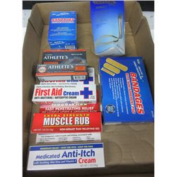 Large First Aid Bundle / Bandages and Assorted Creams/ good value here