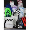 Image 1 : Large Bundle of Soccer Shin Gaurds and Socks / Assorted sizes and colors