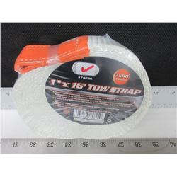 New 1" x 16ft Tow Strap 7500lb perfect for ATV'S and other Rec Vehicles