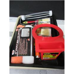 New Painting Bundle / 2 trays / 3 brushes / 2 rollers / roller handle / brush holder