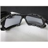 Image 3 : 2 New Pair UVEX  S4041 Safety Glasses / black frame with headband / grey