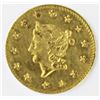 Image 1 : 1854 CALIFORNIA GOLD ROUND HALF DOLLAR