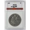Image 3 : 1855 SEATED DOLLAR