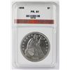 Image 3 : RARE! 1858 SEATED DOLLAR