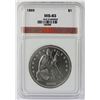 Image 3 : 1869 SEATED DOLLAR