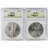 Image 1 : 2-1996 AMERICAN SILVER EAGLES
