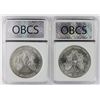 Image 2 : 2-1996 AMERICAN SILVER EAGLES