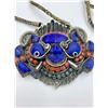 Image 2 : VINTAGE TIBETAN FOO DOG WHITE METAL PENDANT