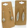 Image 1 : LOT OF TWO PAIRS STERLING SILVER PIERECED EARRINGS