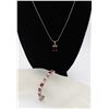 Image 1 : RUBY,COLORED CZ AND STERLNG SILVER