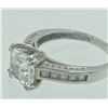 Image 2 : 14K WHITE GOLD RING WITH CZ