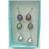 Image 1 : LOT OF THREE HONORA PEARL PIERCED EARRINGS